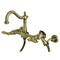 Kingston Brass Heritage Wall Mnt Bridge Kitchen Faucet W/Brass Sprayer, Brass KS1263ALBS - alternate 1